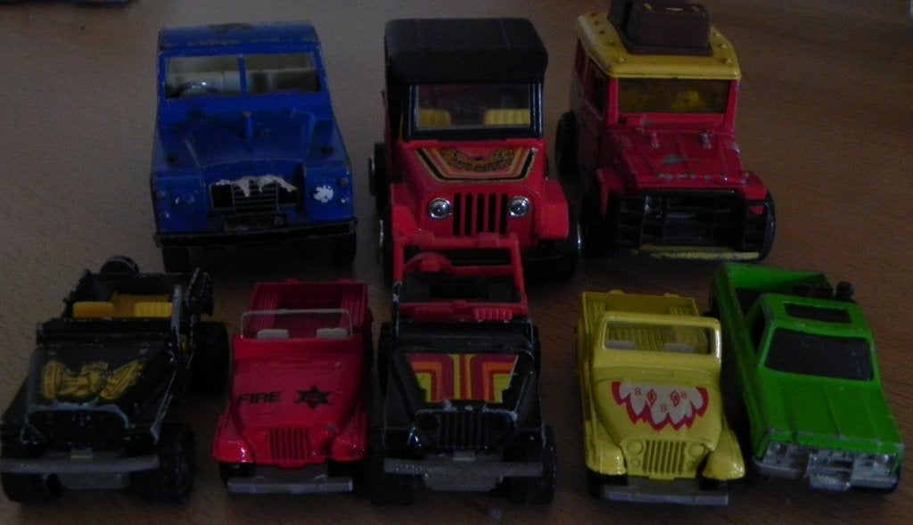 8x  Jeeps, Verzamelen, Ophalen of Verzenden, Gebruikt