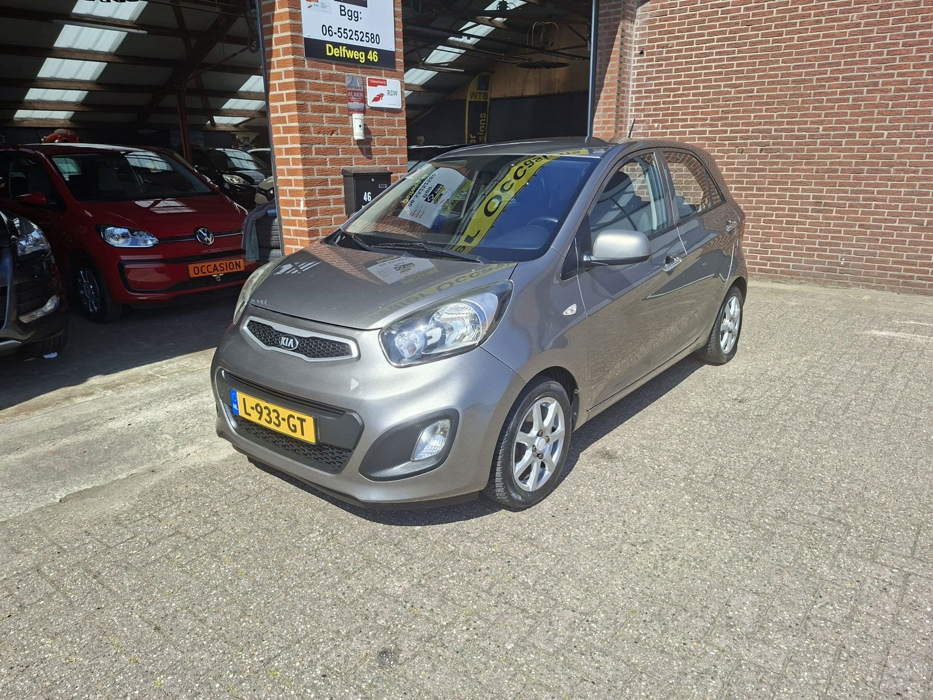 Kia Picanto 1.0 CVVT, 5-deurs, Media scherm, Airco, 1e Eig D, Auto's, Voorwielaandrijving, Euro 5, Stof, Gebruikt