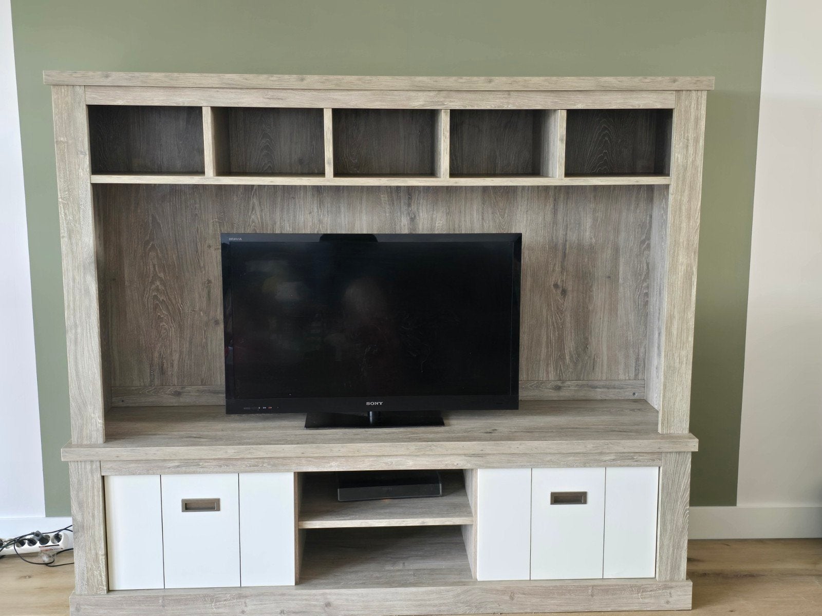 Complete set: Eettafel, salontafel en 2-delig tv-meubel, Huis en Inrichting, Tafels | Eettafels, Ophalen of Verzenden, Rechthoekig