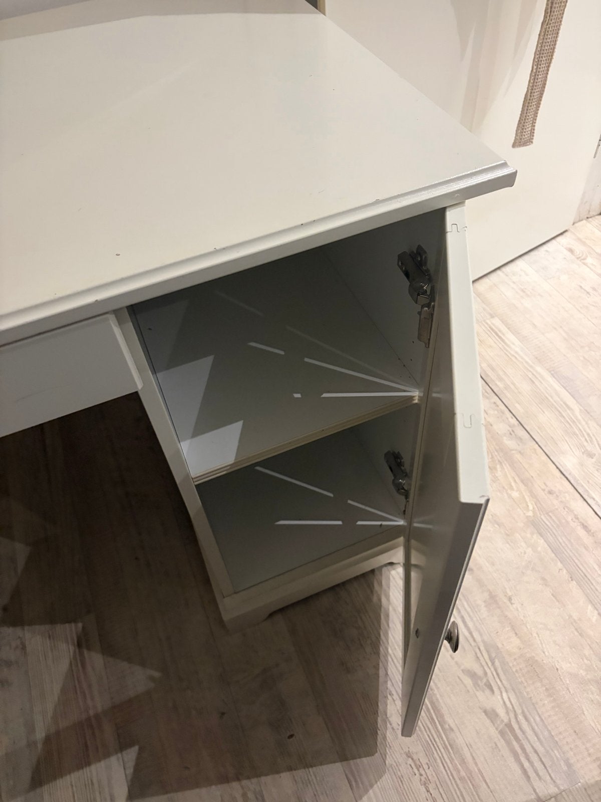 Wit bureau met lades en opbergruimte, Ophalen, Overige typen, Gebruikt, Met lades