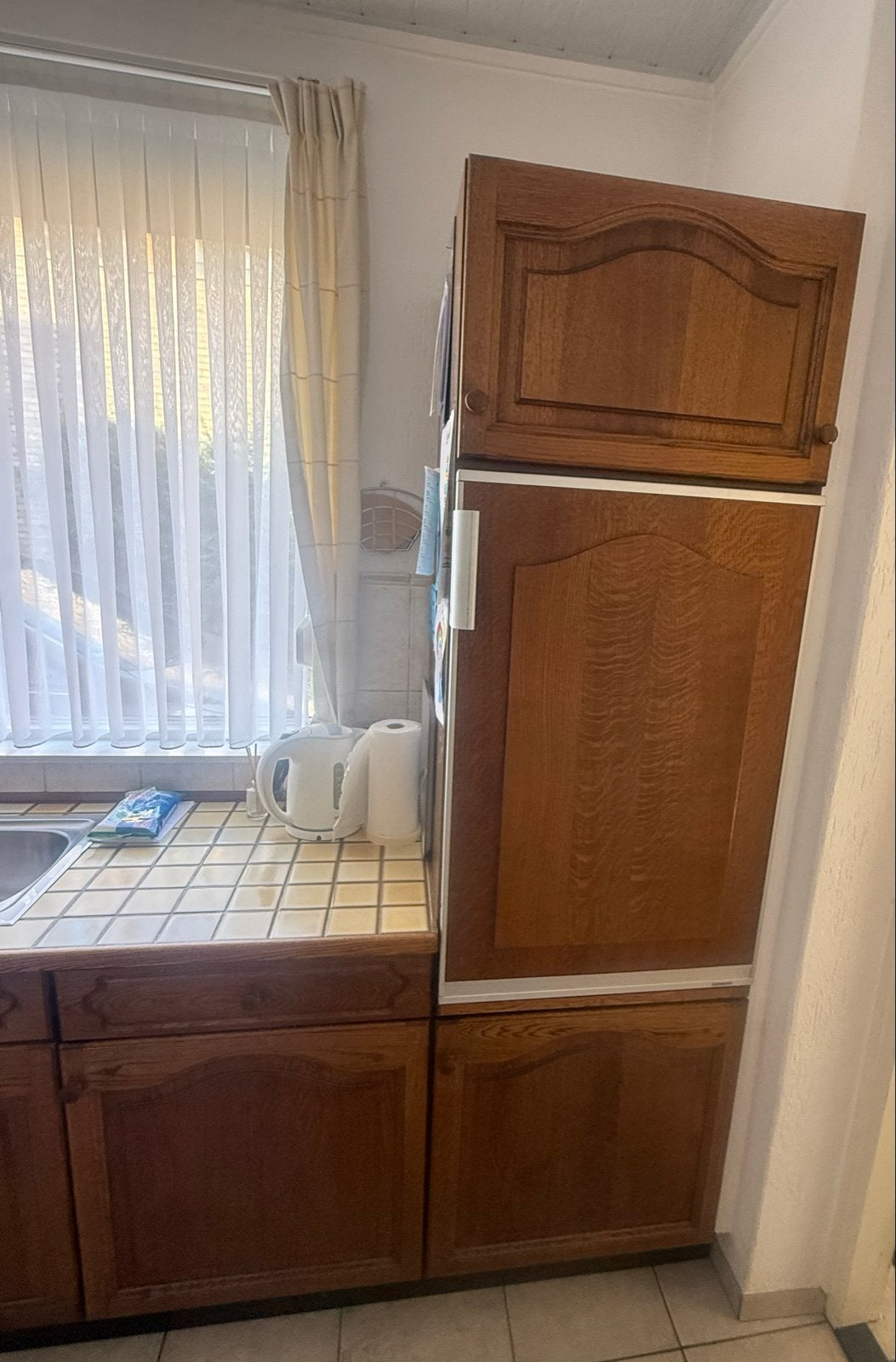 Complete keuken met apparatuur, Huis en Inrichting, Ophalen, Gebruikt, Overige materialen, Bruin