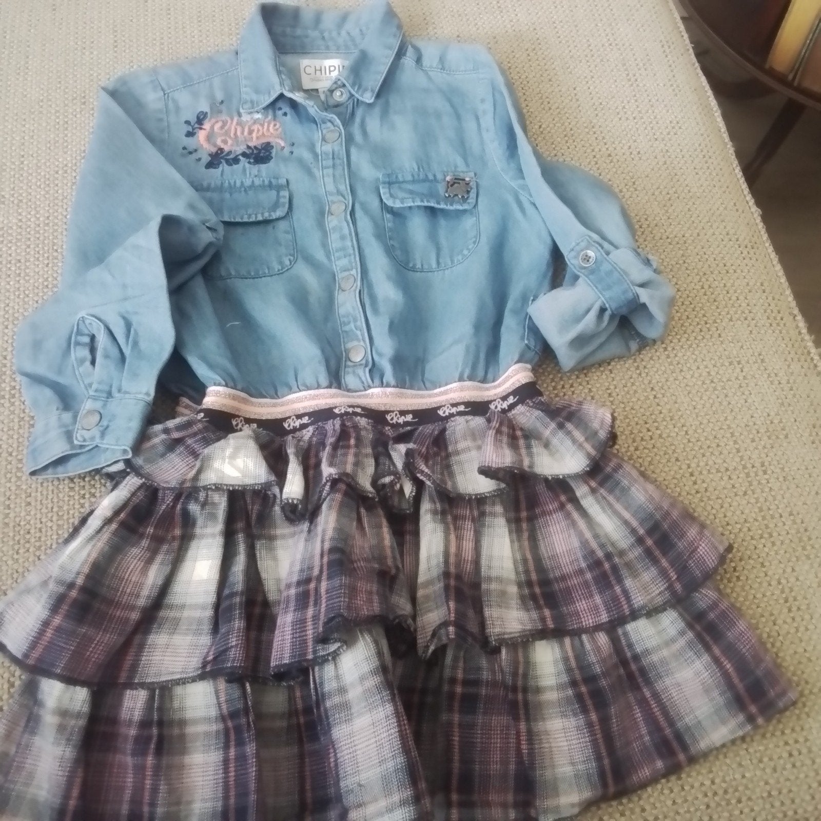 Stoere Chipie jurk mt 104, Meisje, Ophalen of Verzenden, Zo goed als nieuw, Jurk of Rok