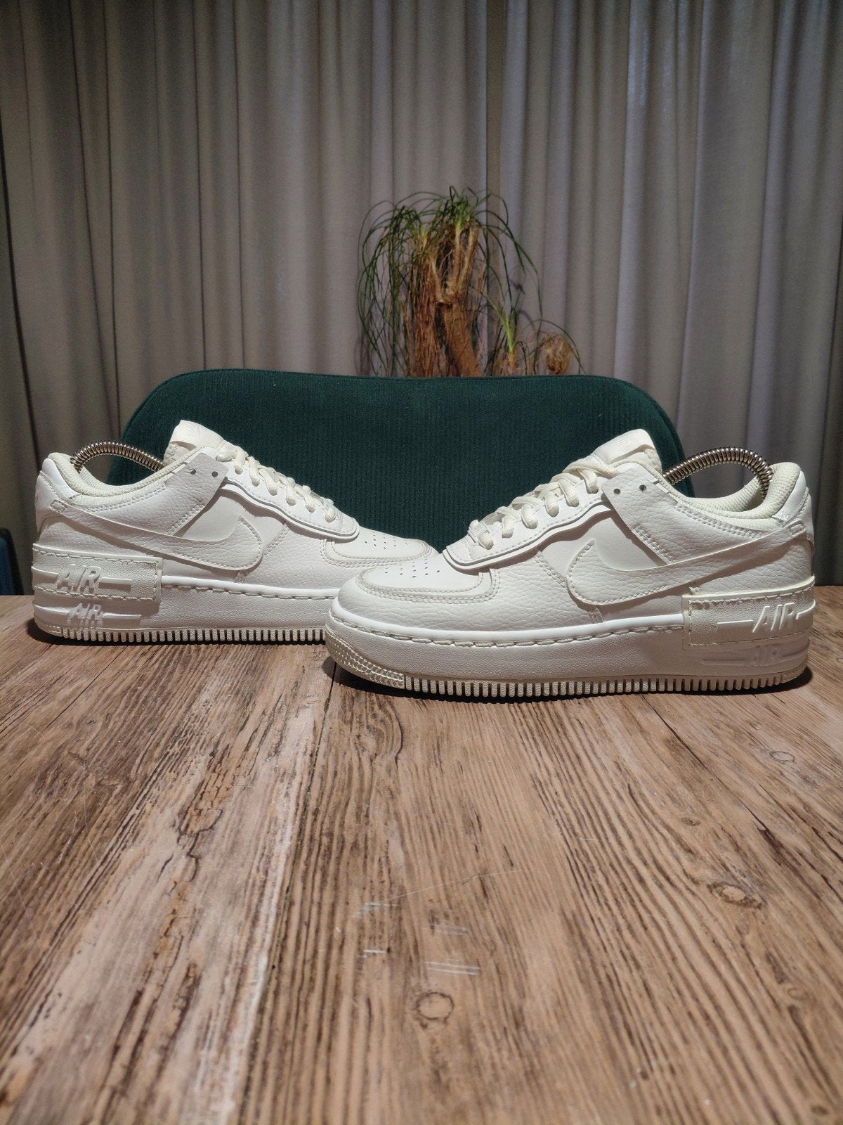 Nike Air Force 1 Shadow 'Triple White' Size 37,5, Wit, Nike, Ophalen of Verzenden, Sneakers of Gympen