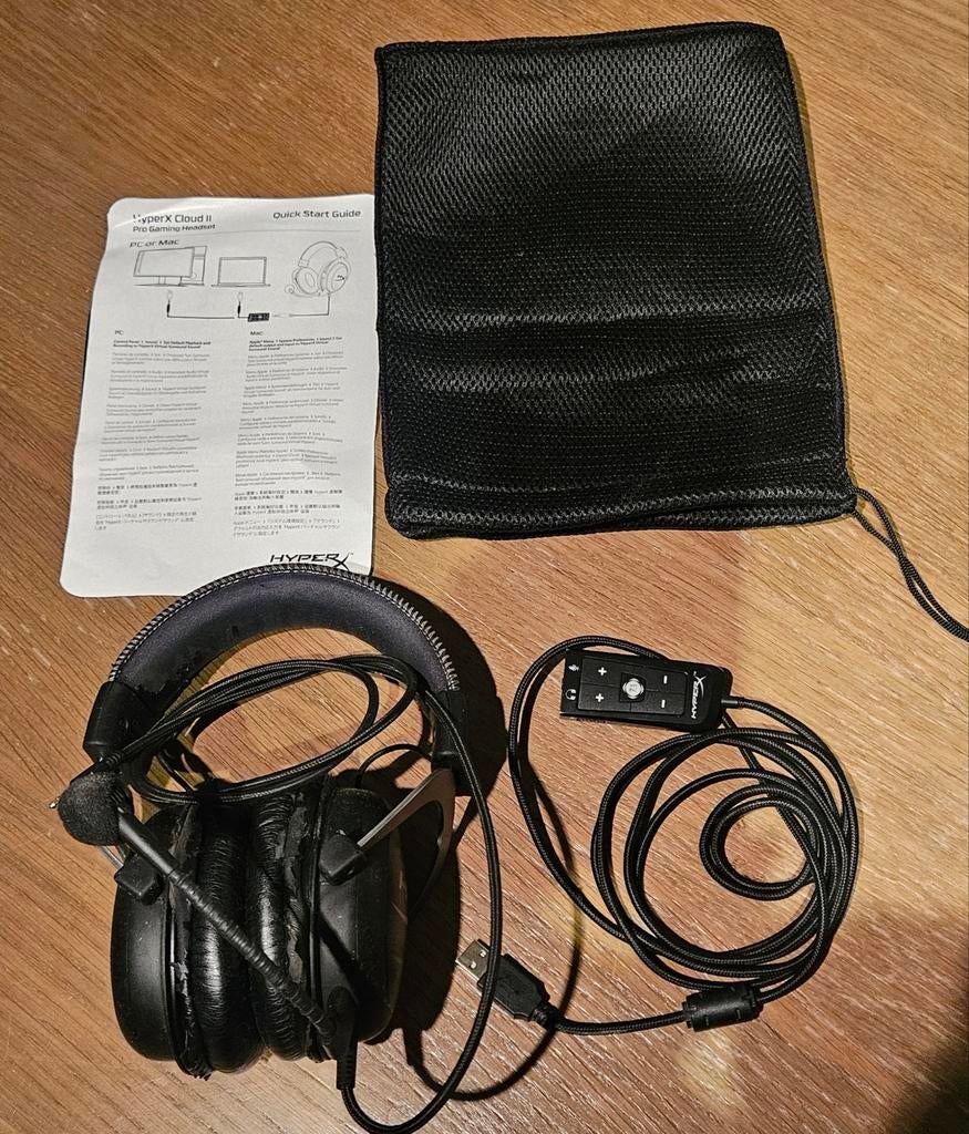HyperX Cloud II gaming headset, Computers en Software, Headsets, HyperX, Ophalen of Verzenden, Zo goed als nieuw, Gaming headset
