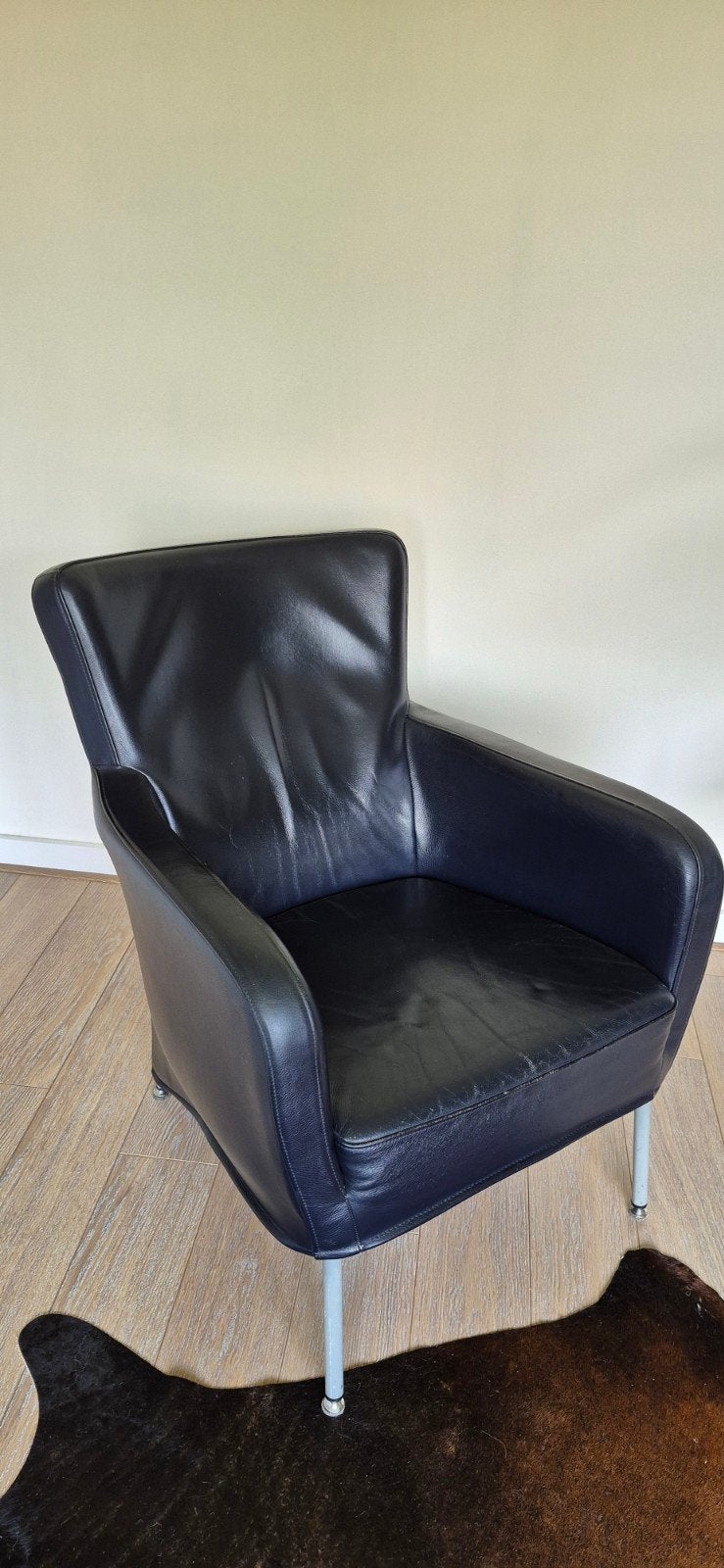 Gratis leren fauteuil, Ophalen, 75 tot 100 cm, Leer, 50 tot 75 cm