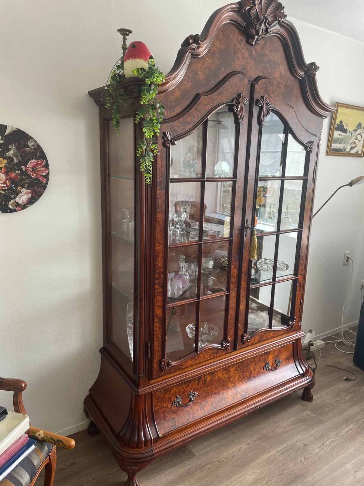 Wandkast/servieskast, teakhout, H220B140D56cm, Ophalen, Met deur(en), 200 cm of meer, Teakhout