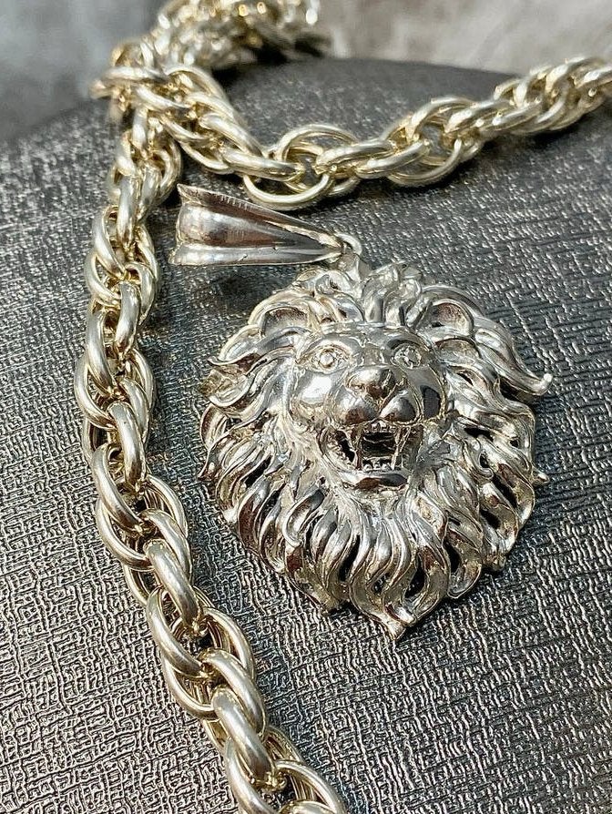 925 Zilveren Ketting & Leeuw, Ophalen of Verzenden, Nieuw, Zilver, Zilver