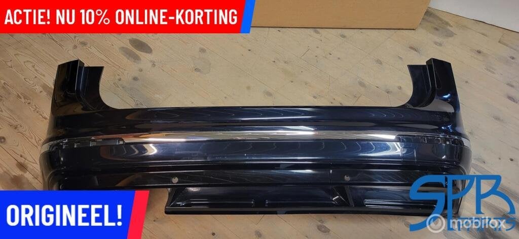 Achterbumper Tiguan 5NA R-LINE LC9X '16-2020 BUMPER DIFFUSER, Gebruikt, Volkswagen, Ophalen of Verzenden, Achter