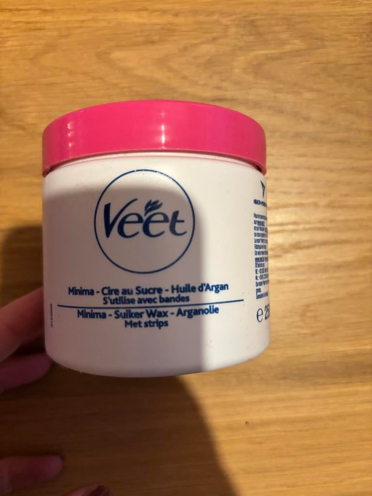 Veet Ontharingswax - Suikerwax met Arganolie, Ophalen of Verzenden, Zo goed als nieuw, Overige typen