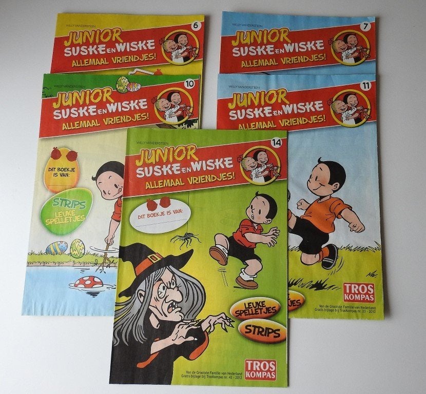 5 Suske en Wiske Junior., Gelezen, Verzenden, Meerdere stripboeken, Troskompas.