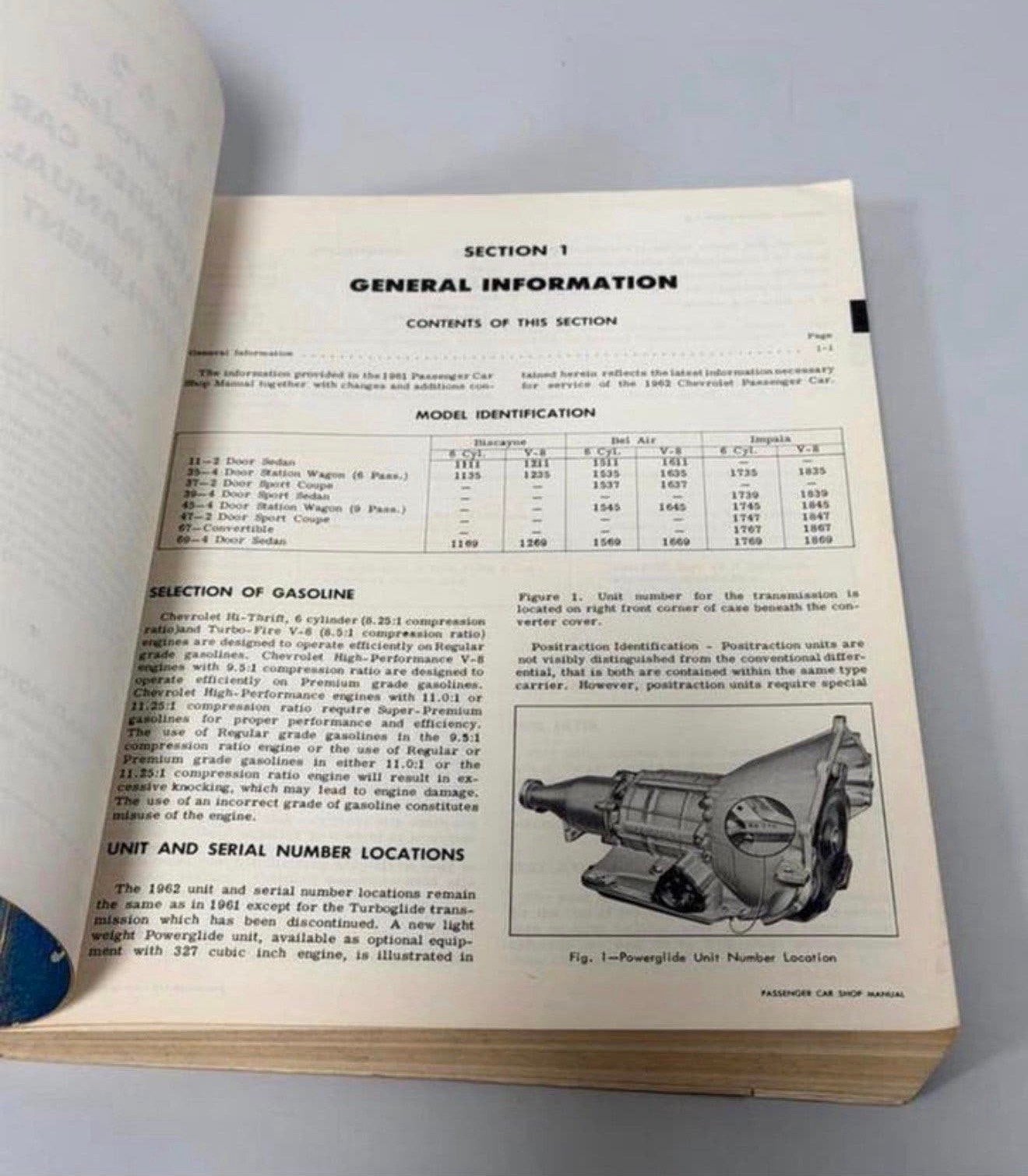 1962 Chevrolet Passenger Car Shop Manual Chevy handleiding, Ophalen of Verzenden