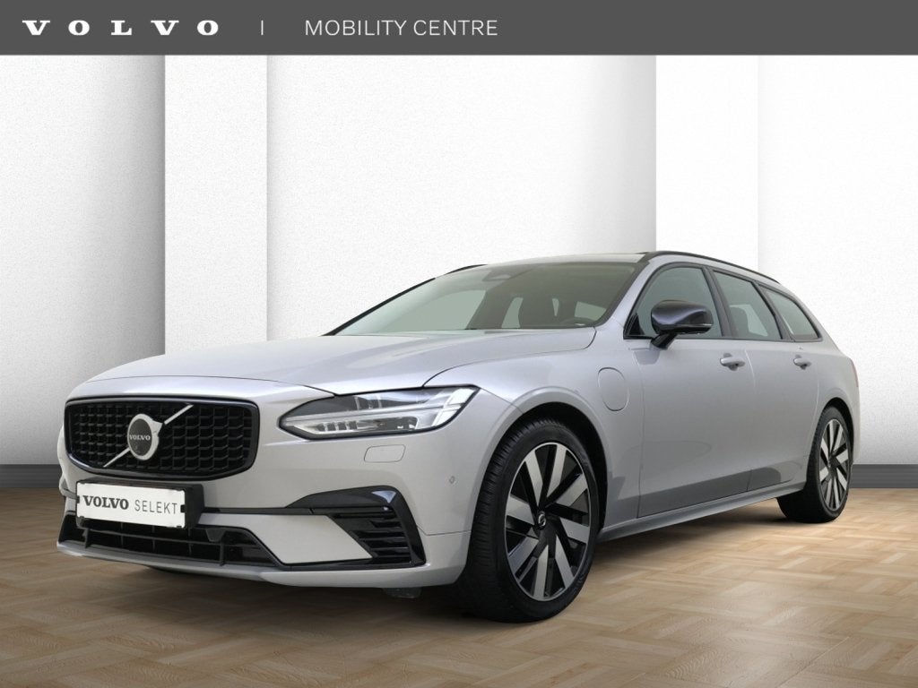 Volvo V90 T6 Ultimate Dark | Trekhaak | H&K Audio | 360 Came, Auto's, Dealer onderhouden, 4 cilinders, Lichtsensor, Hybride Elektrisch/Benzine