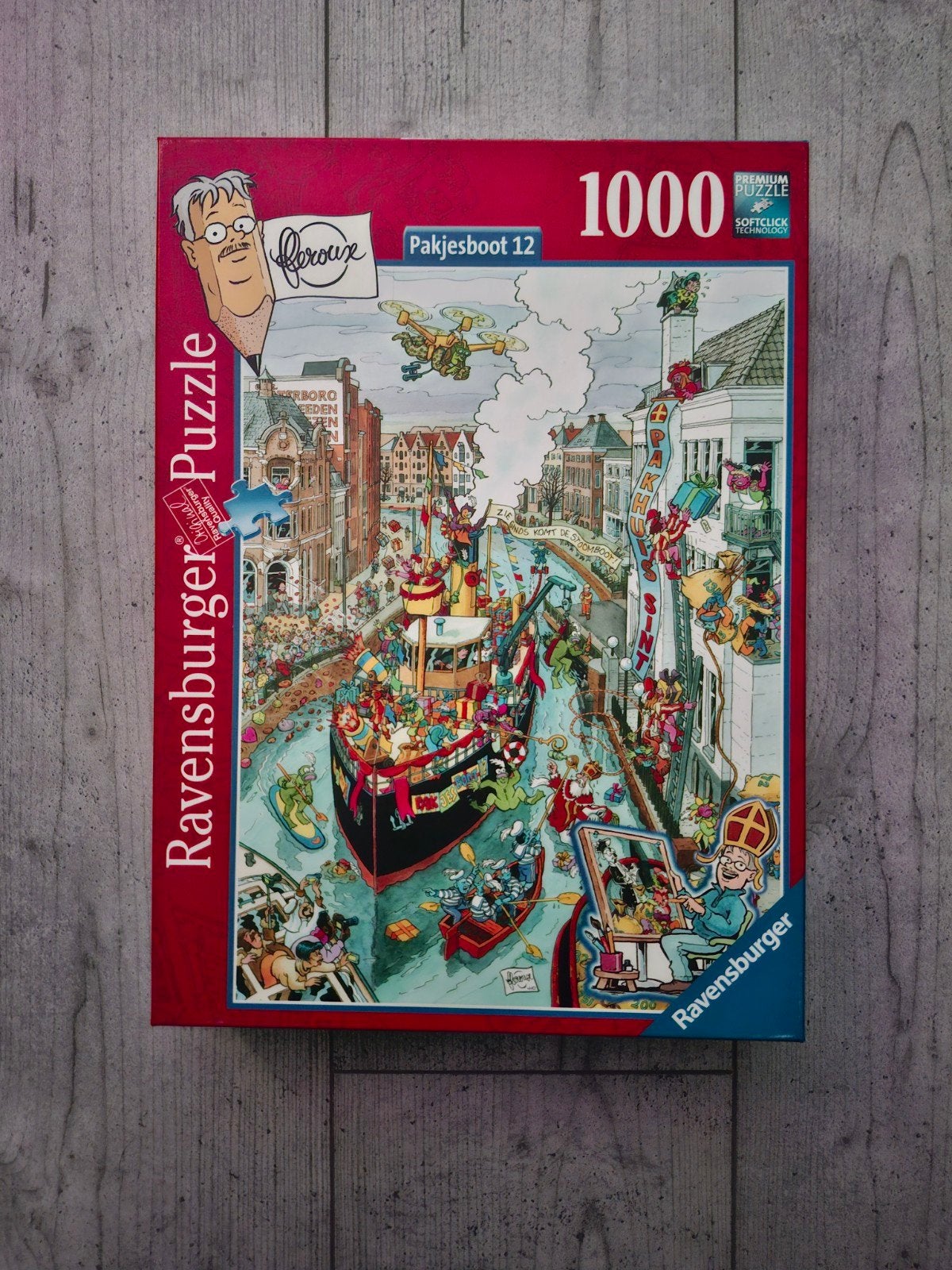 cities of the world de pakjesboot 1000 stukjes, Hobby en Vrije tijd, Ophalen, 500 t/m 1500 stukjes, Zo goed als nieuw, Legpuzzel