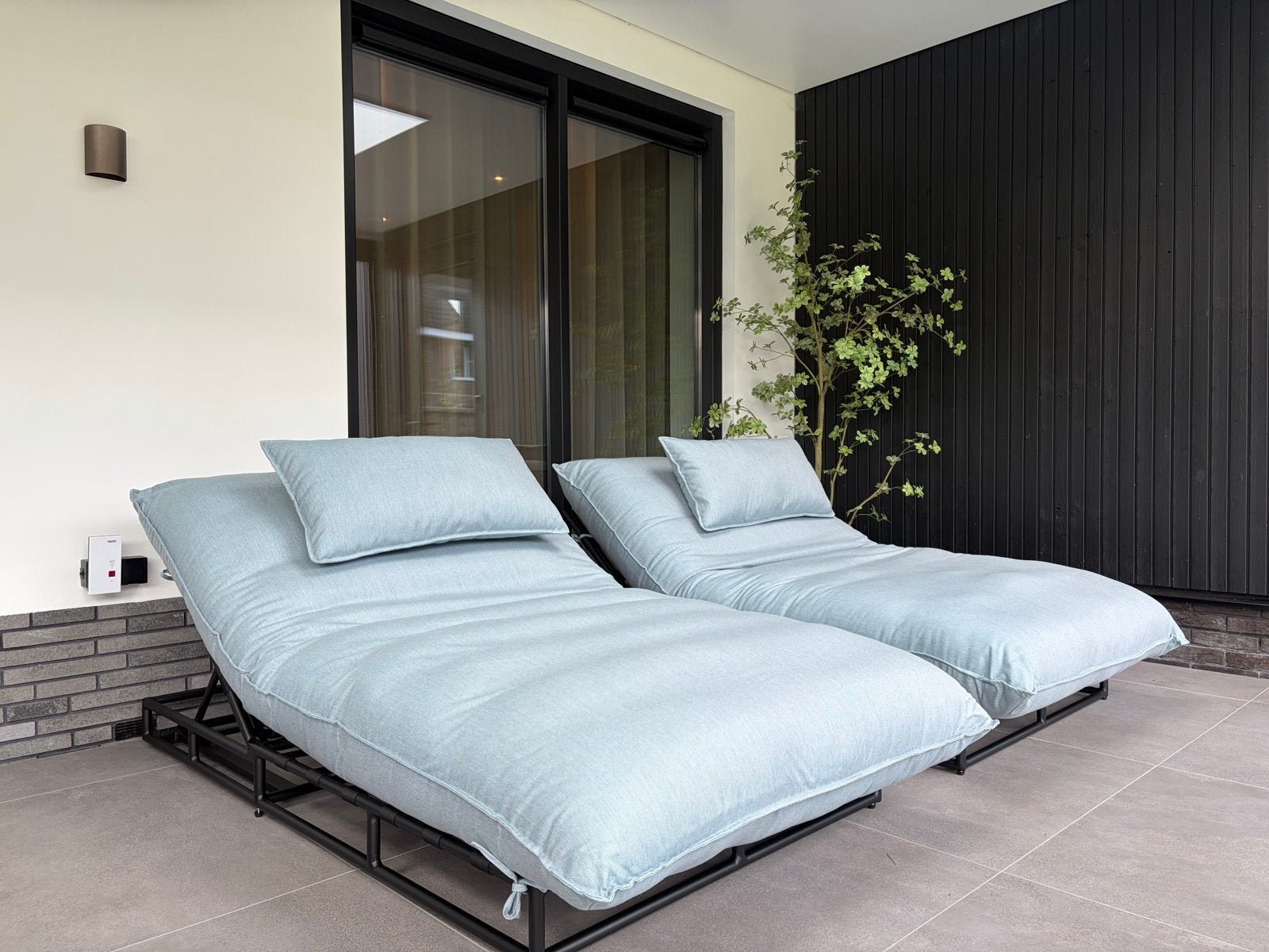 2x NIEUW Hartman Emma Ligbed lounge bed daybed, Tuin en Terras, Ophalen, Nieuw, Aluminium, Verstelbaar