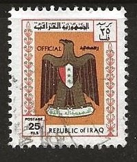 Irak 4, wapen, Verzenden, Gestempeld, Midden-Oosten