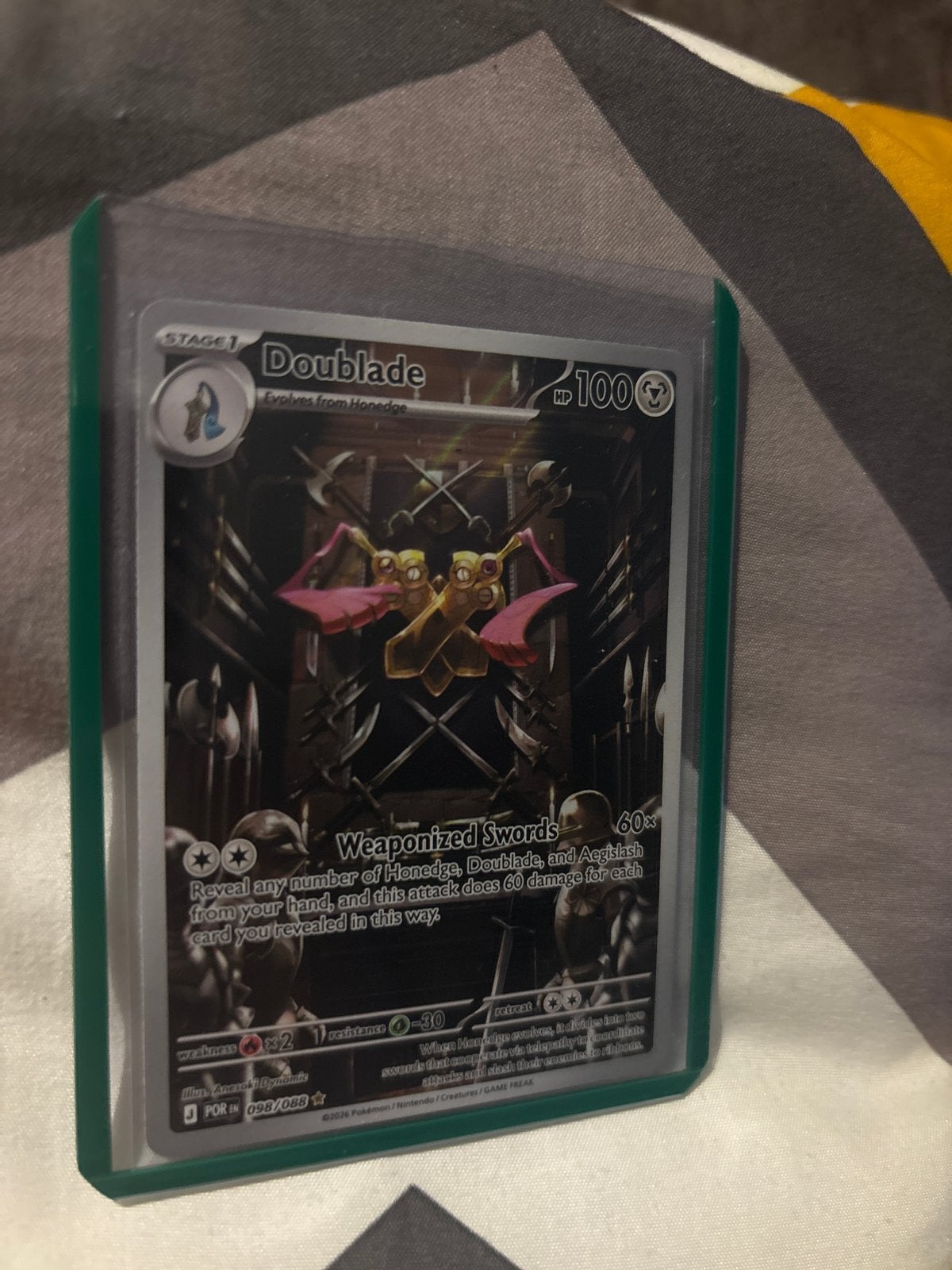 Pokémon TCG Doublade Kaart - Zo goed als nieuw, Ophalen of Verzenden, Zo goed als nieuw, Losse kaart