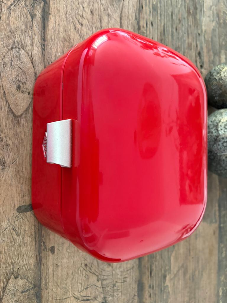 Rode wesco broodtrommel klein model, Ophalen of Verzenden, Zo goed als nieuw, Broodtrommel, Rood