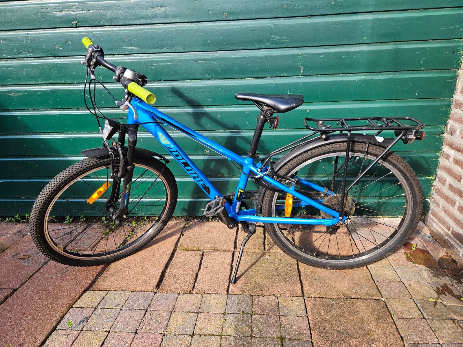 Volare Cross Kinderfiets 24 inch - Blauw, Ophalen, 20 inch of meer, Gebruikt, Velgrem