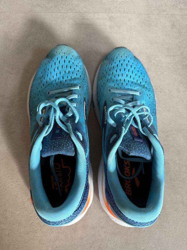 Brooks Ghost 16 Hardloopschoenen 42,5, Kleding | Dames, Schoenen, Gedragen, Sneakers of Gympen, Blauw, Ophalen of Verzenden