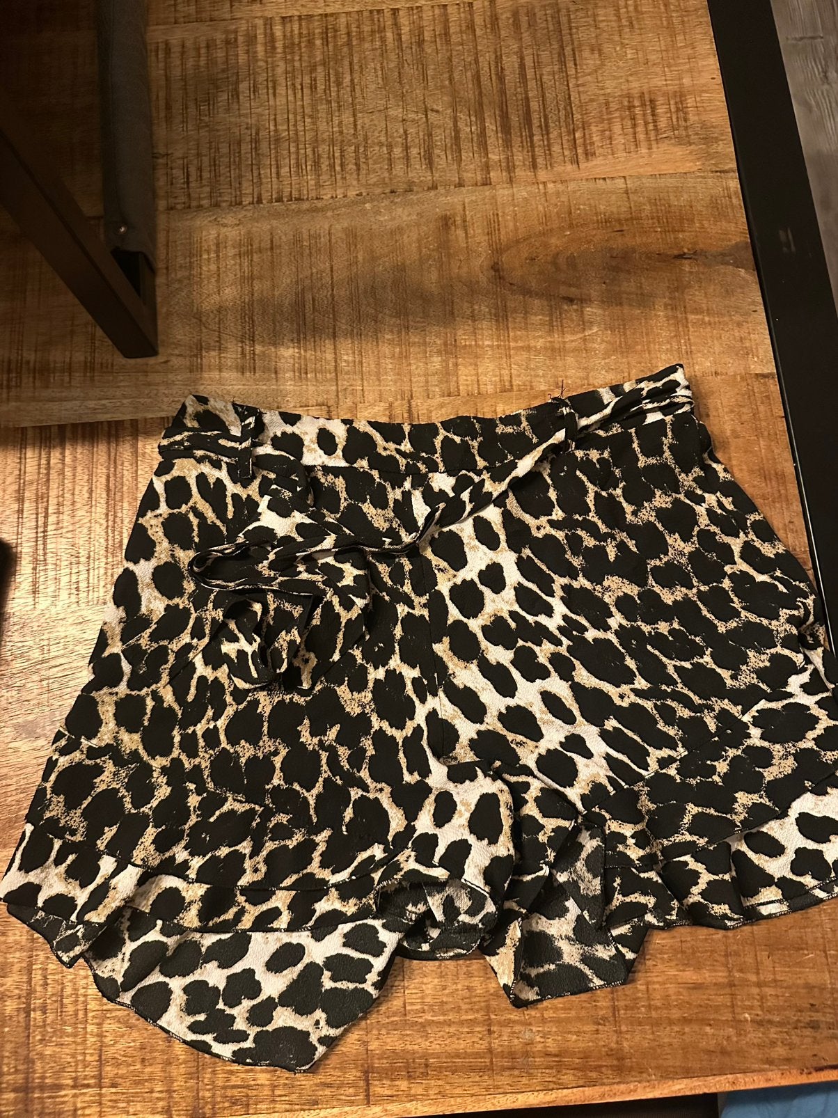 Panterprint skort / broekrokje van de Costes - maat M, Kleding | Dames, Rokken, Maat 38/40 (M), Bruin, Ophalen of Verzenden, Zo goed als nieuw