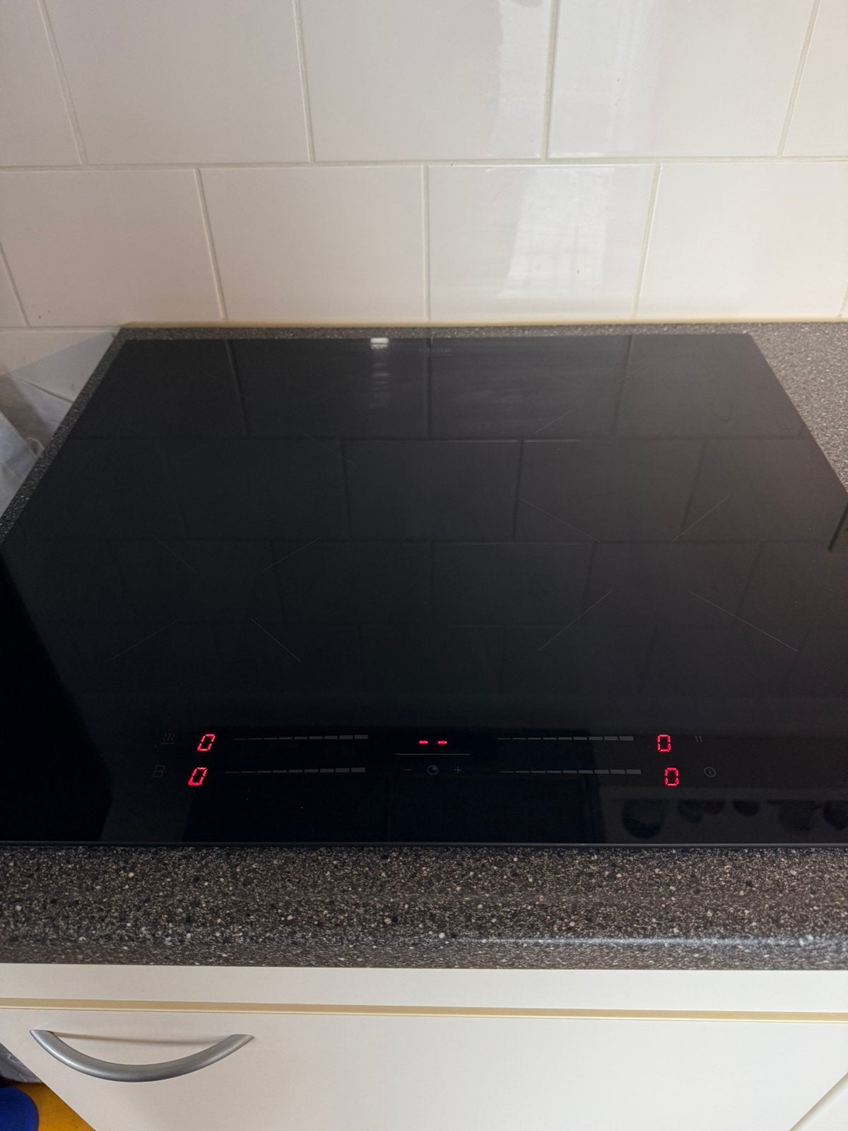 Inbouw inductiekookplaat zwart, Ophalen, 4 kookzones, Zo goed als nieuw, Inbouw
