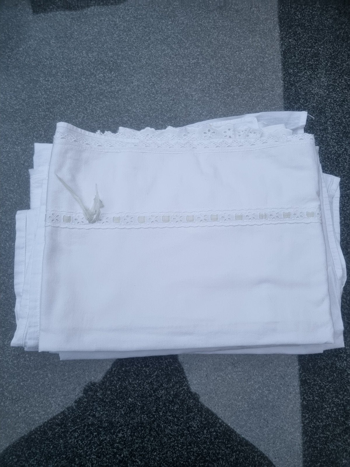 3 witte lakens 120x60 bed, Ophalen, Wit, Jongetje of Meisje, Overige typen