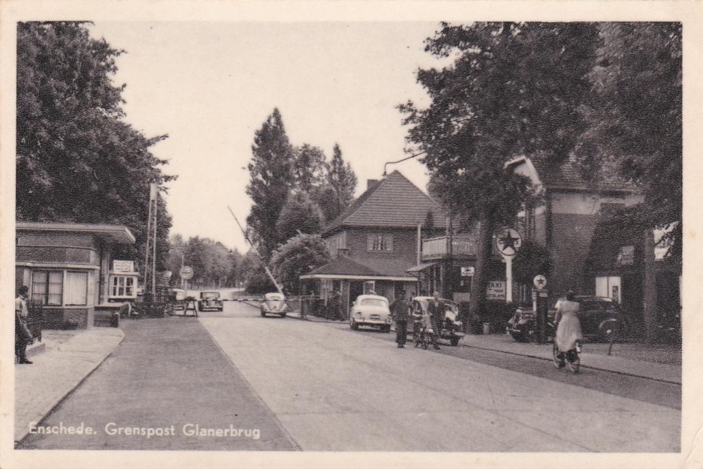 GA1678 Enschede grenspost Glanerbrug Boekelo Hengelo 1958, Verzenden, 1940 tot 1960, Gelopen, Overijssel