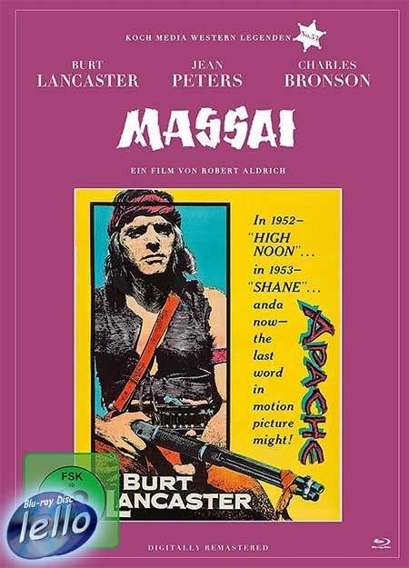 Blu-ray: Apache (1954 Burt Lancaster, Charles Bronson) DE NN, Ophalen of Verzenden, Nieuw in verpakking, Klassiekers