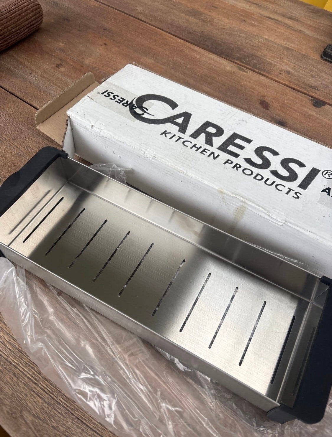 Caressi rvs inzet voor spoelbak CACSD37, Ophalen of Verzenden, Zo goed als nieuw