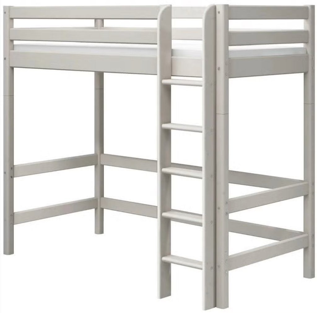 Flexa bed - hoogslaper of classic - whitewash - 90x200cm, Ophalen, Gebruikt, 90 cm, Eenpersoons