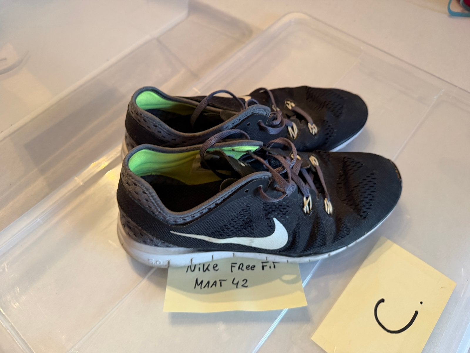 Nike Free Fit Sportschoenen Maat 42, Ophalen of Verzenden, Gedragen, Zwart, Sneakers of Gympen