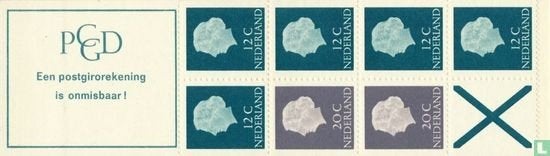 Postzegelboekje PB 7a Koningin Juliana NL 1967 Postfris 
Bek, Postzegels en Munten, Postzegels | Nederland, Ophalen of Verzenden