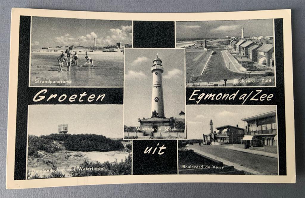 Groeten uit Egmond aan Zee, Verzenden, 1920 tot 1940, Gelopen, Noord-Holland