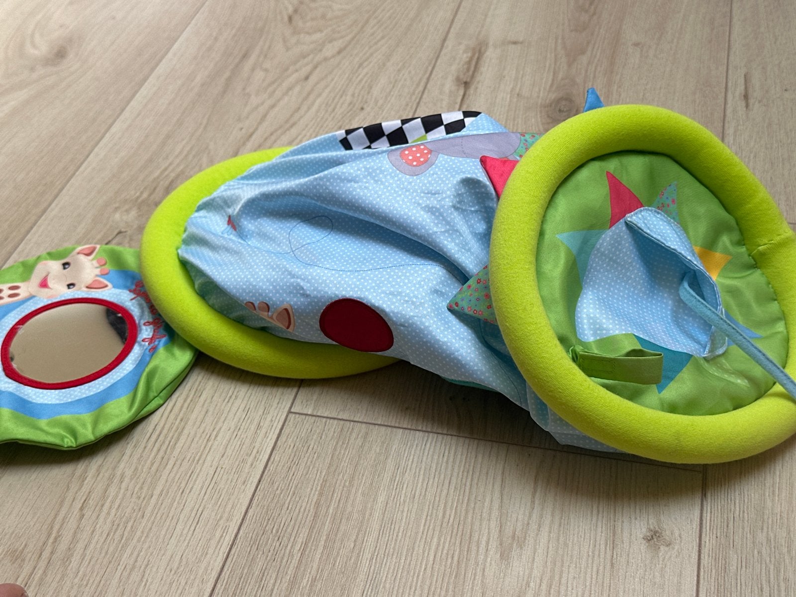 Babygym/Speelkleed met spiegel en rammelaars, Ophalen of Verzenden, Gebruikt, Speelkleed