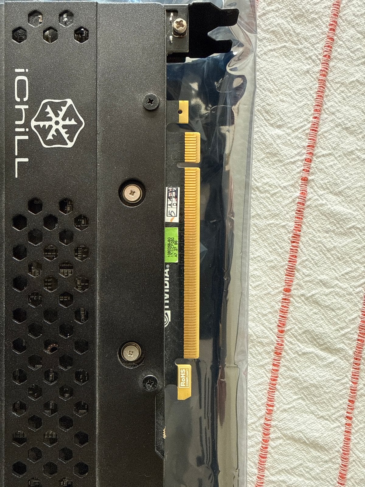 Inno3D GeForce GTX 1080 iChill X3 8GB GDDR5X Videokaart, Computers en Software, Videokaarten, PCI-Express 3, Gebruikt, HDMI, Ophalen of Verzenden