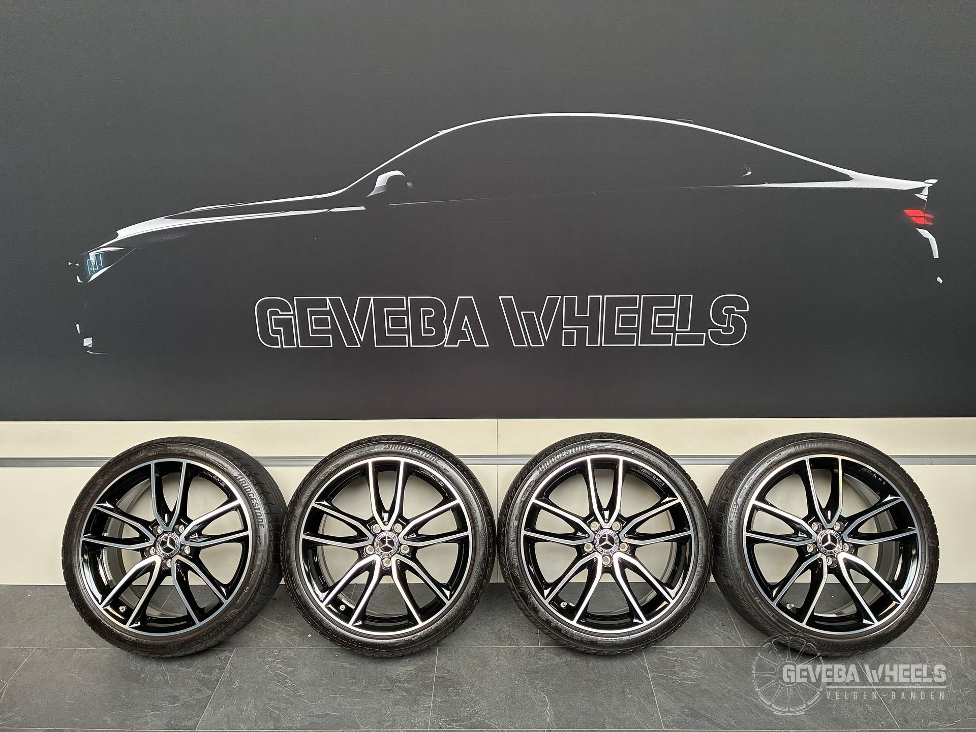 19” originele Mercedes A W177 AMG velgen + banden 5x112 A177, 19 inch, Gebruikt, -, -