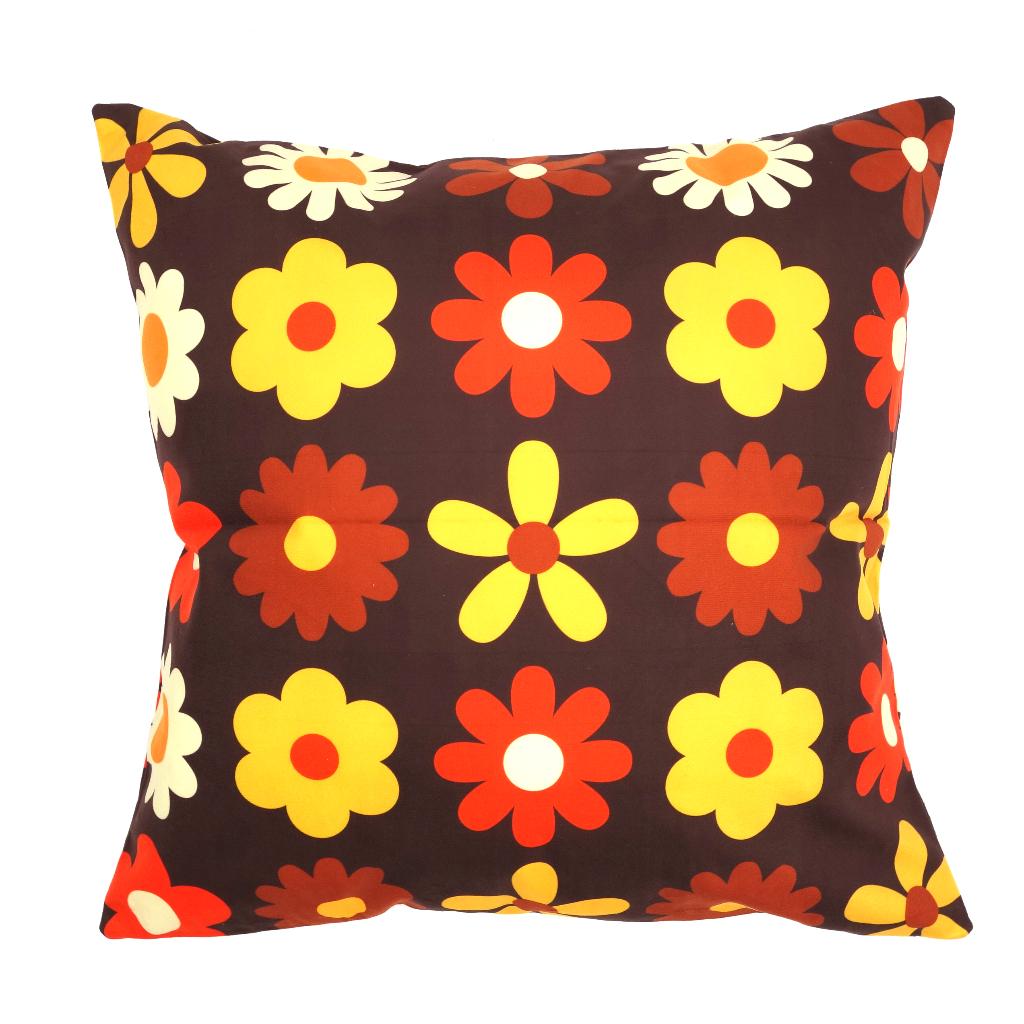 Kussenhoes Retro Phyllis | 45 x 45 cm, Dekussenkraam@gmail.com, Bruin, Verzenden, De kussenkraam