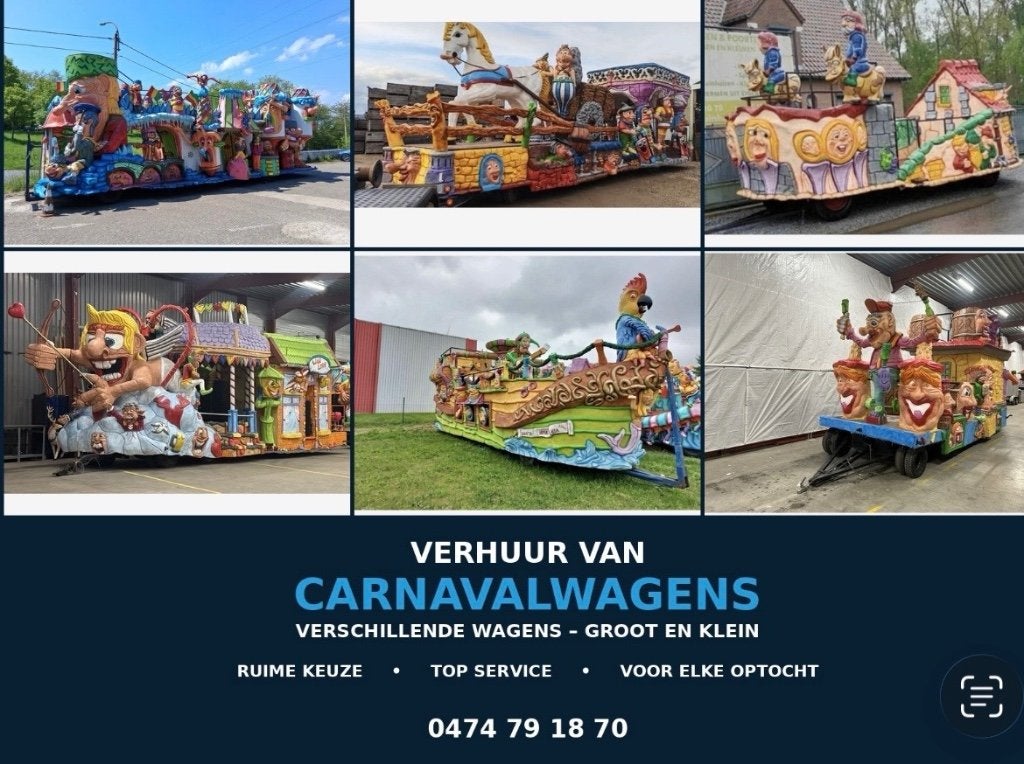 Carnavalswagen te huur, Ophalen, Zo goed als nieuw, Carnaval