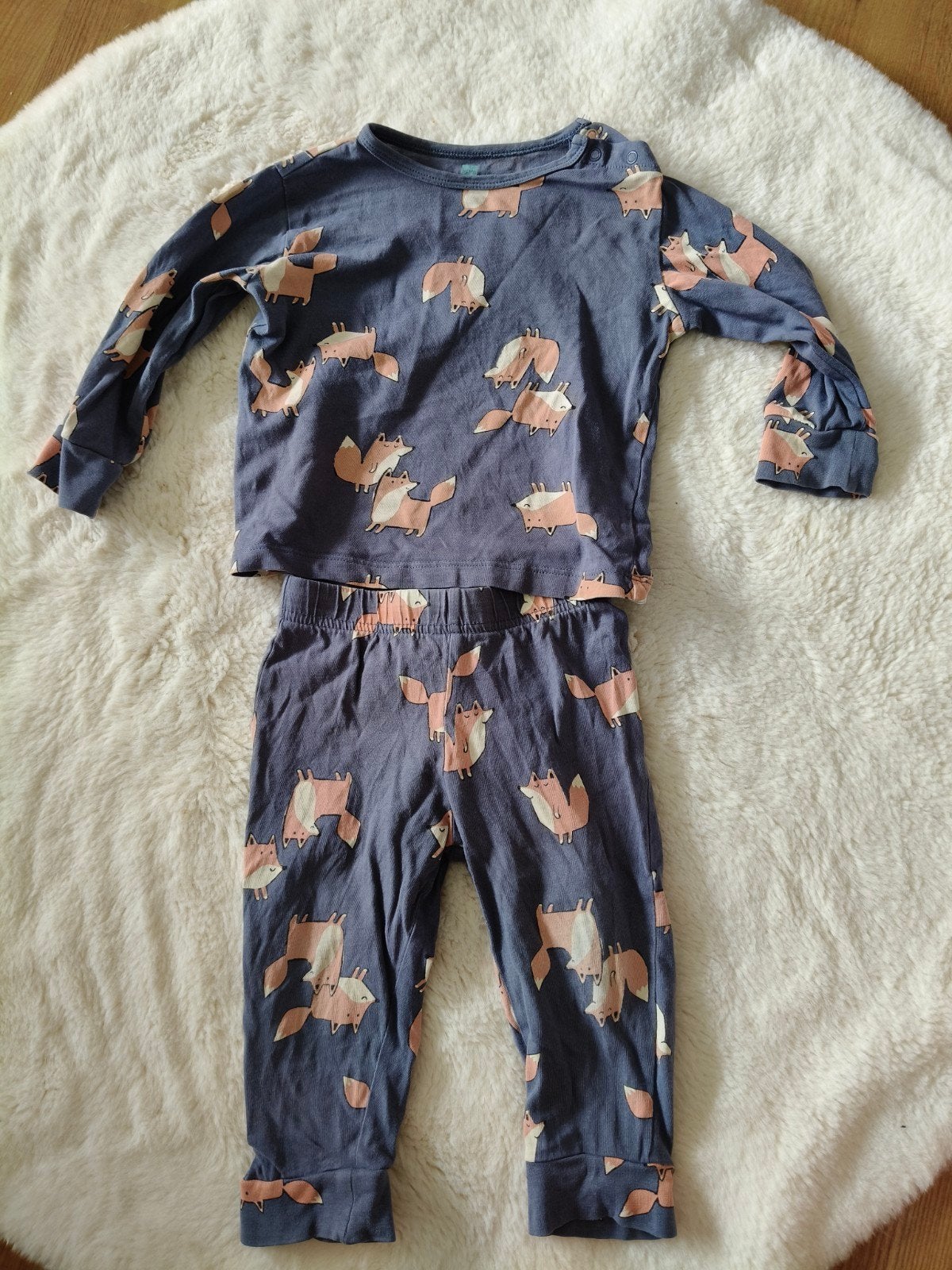 Pyjama hema met vossen maat 74/80, Kinderen en Baby's, Babykleding | Maat 74, Ophalen, Nacht- of Onderkleding, Gebruikt, Jongetje of Meisje