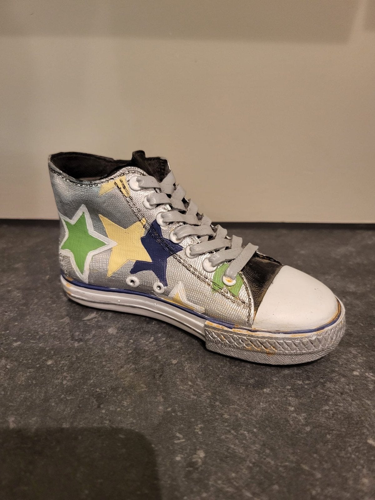 Decoratieve Mini Sneaker met Sterrenprint, Ophalen of Verzenden, Gebruikt