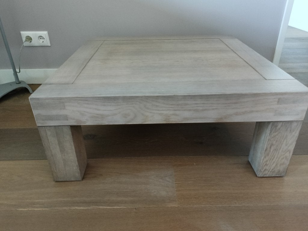 eiken salontafel, Ophalen, 50 tot 100 cm, 50 tot 100 cm, Zo goed als nieuw