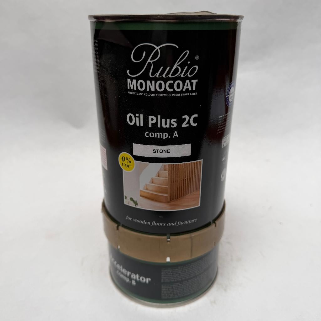 Rubio Monocoat 2C Oil Hout Olie Lak Stone 1.3L