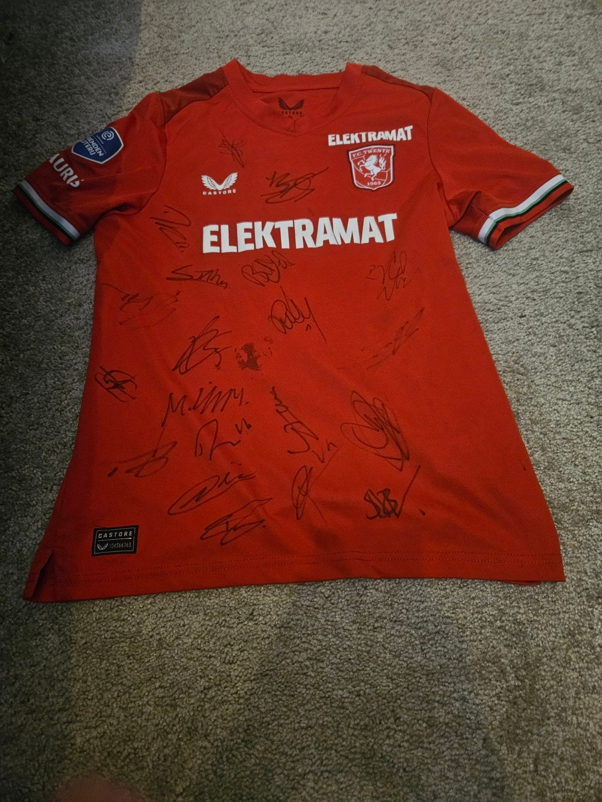 Gesigneerd fc twente schirt, Ophalen of Verzenden, Zo goed als nieuw, Shirt