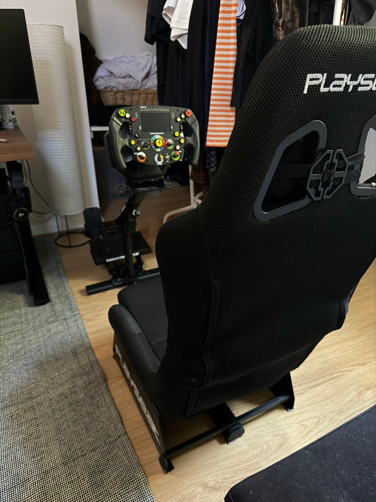 Complete Thrustmaster T598 Set + SF1000 + Playseat, Ophalen, Zo goed als nieuw, Playseat of Racestoel