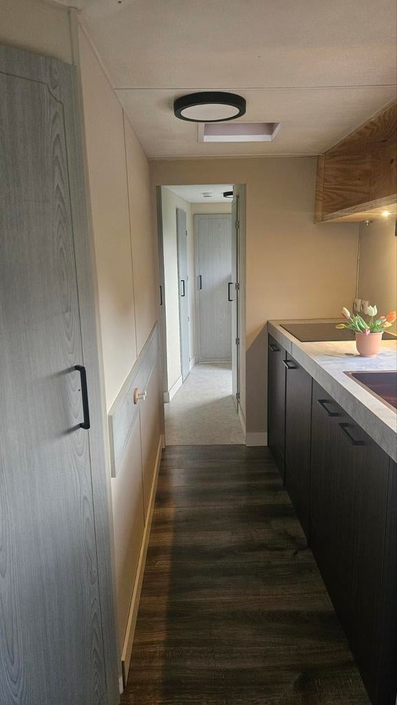 Keurige grote stacaravan/chalet, Caravans en Kamperen, Stacaravans