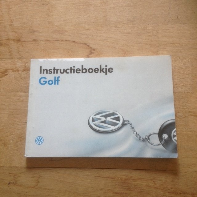 Volkswagen Golf Instructieboekje   1994    NL, Ophalen of Verzenden