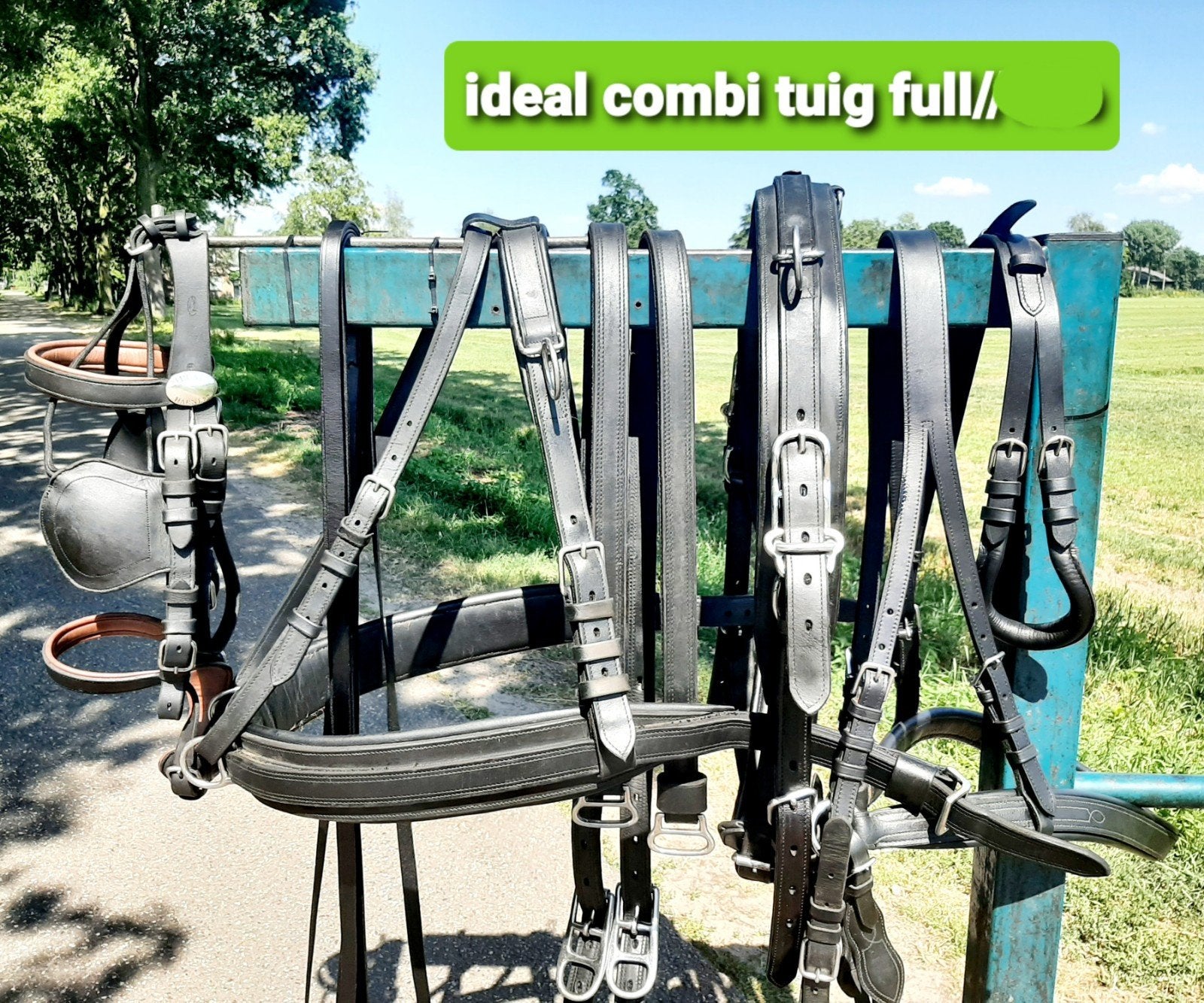💢-IDEAL- ZEER PROF FULL-MAAT 1 SPAN TUIG 295€, Ideal Equestrian, Hoofdstel, Overige disciplines, Ophalen of Verzenden