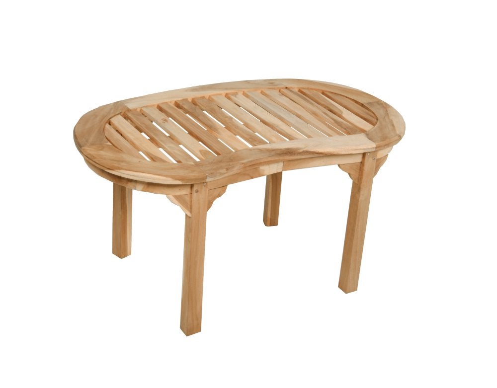 Tuintafel hardhout ronde vormen teakhout lengte 90 cm, Ophalen of Verzenden, Nieuw, Ovaal, Teakhout