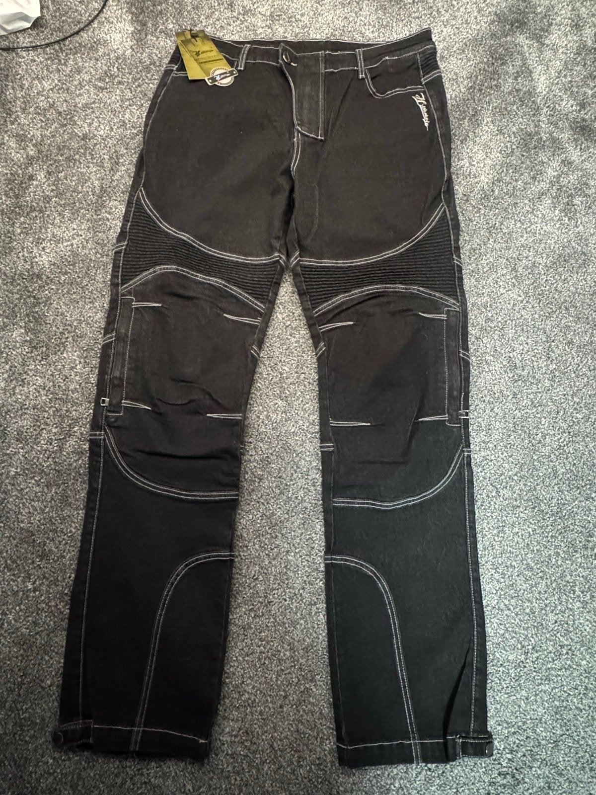Hithotwin Motorjeans Zwart - Nieuw met kaartje, Motoren, Kleding | Motorkleding, Ophalen of Verzenden, Nieuw met kaartje, Heren