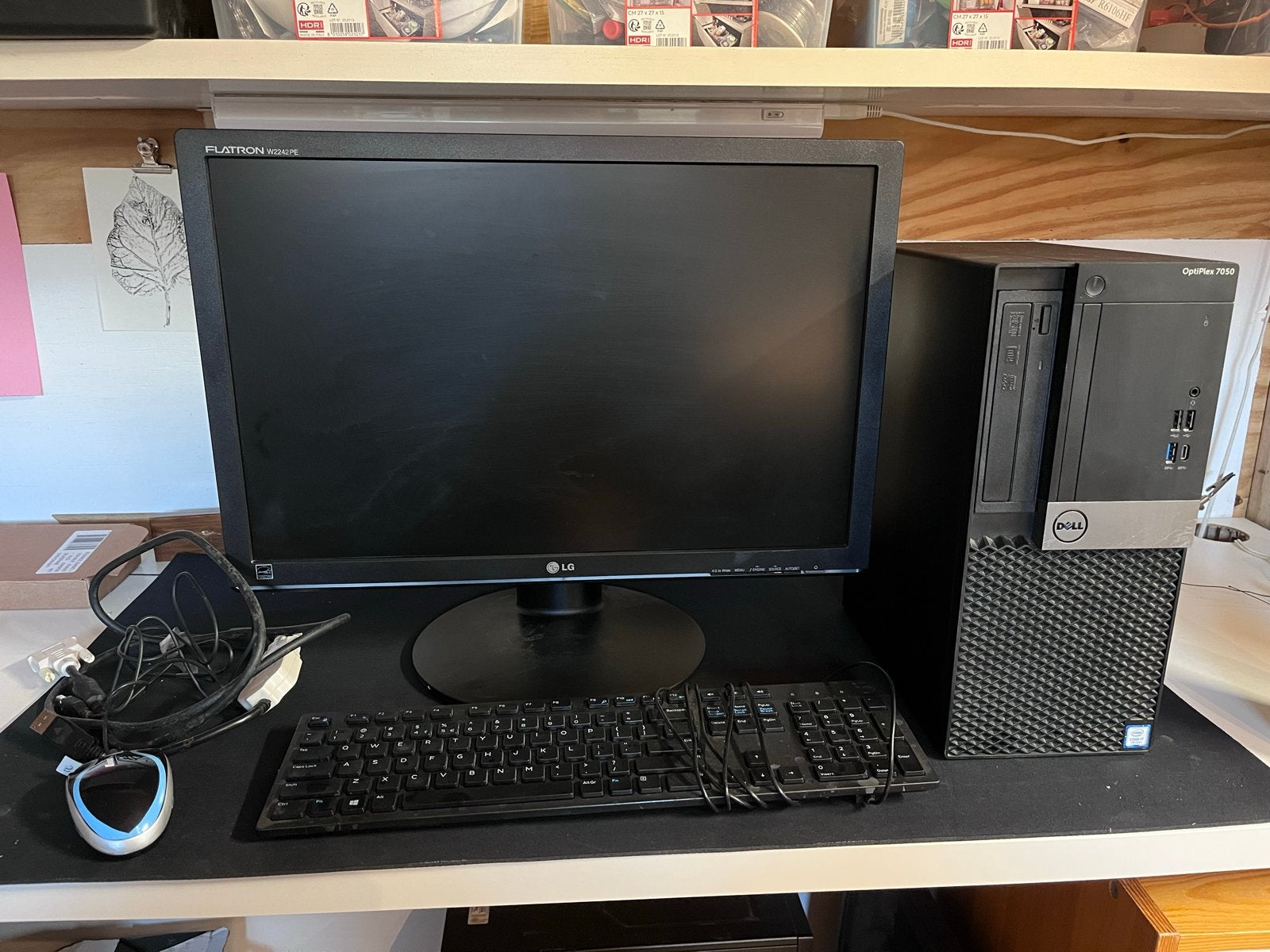 Complete pc Dell OptiPlex 7050 i7-7700 8GB RAM 256GB SSD, Computers en Software, Desktop Pc's, Gebruikt, Verzenden, Met monitor